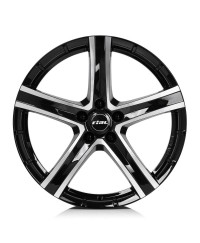 Rial Quinto diamond-black front polished R20 W9.5 PCD5x150 ET52 DIA110.1  
